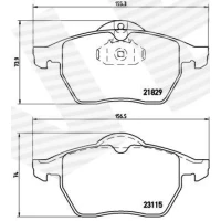 Brake pads for disc brakes