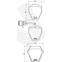 Brake pads for disc brakes