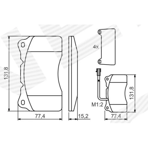 BRAKE PADS FOR DISC BRAKES - 4