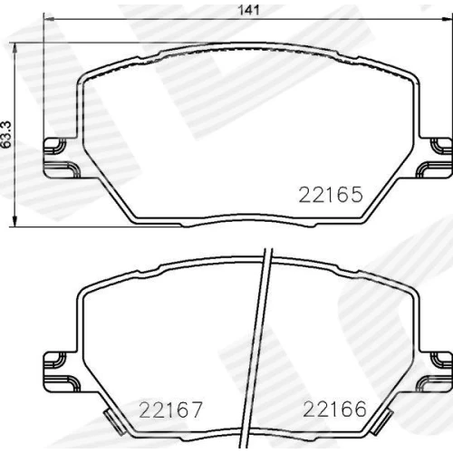 BRAKE PADS FOR DISC BRAKES - 0