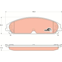 Brake pads for disc brakes