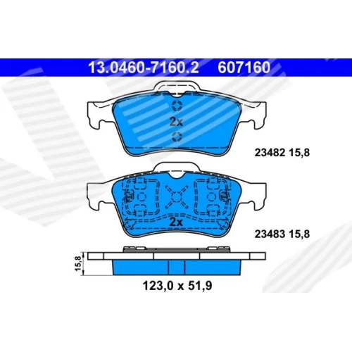 BRAKE PADS FOR DISC BRAKES - 0