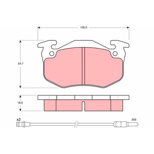 BRAKE PADS FOR DISC BRAKES - 0