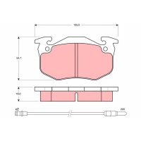 Brake pads for disc brakes