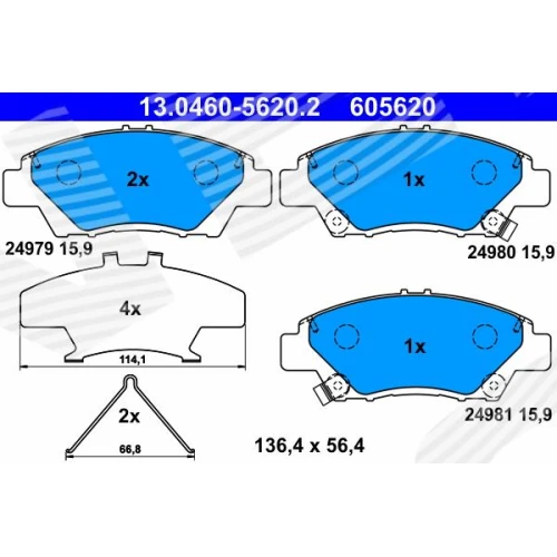 BRAKE PADS FOR DISC BRAKES - 0