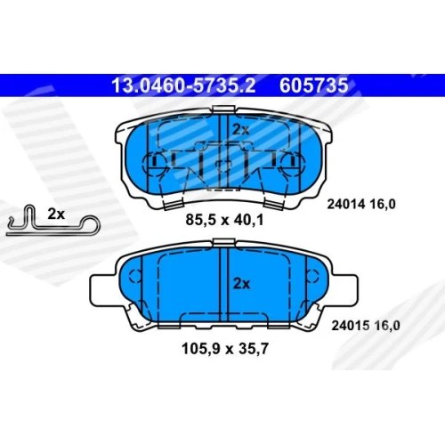 BRAKE PADS FOR DISC BRAKES - 0