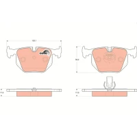 Brake pads for disc brakes