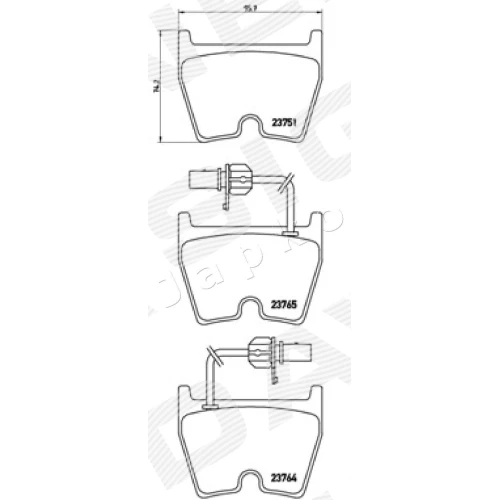 BRAKE PADS FOR DISC BRAKES - 1