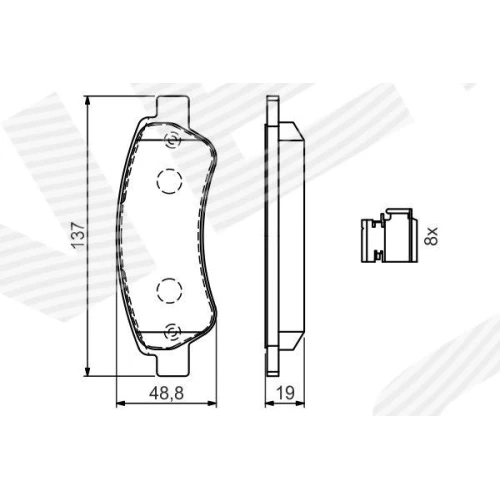 BRAKE PADS FOR DISC BRAKES - 6