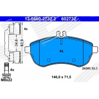 Brake pads for disc brakes