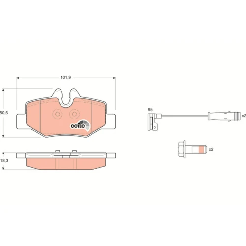 BRAKE PADS FOR DISC BRAKES - 0