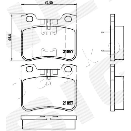 BRAKE PADS FOR DISC BRAKES - 1