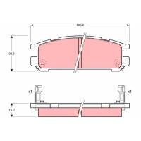 Brake pads for disc brakes