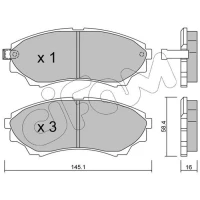 Brake pads for disc brakes