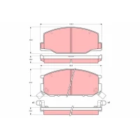 Brake pads for disc brakes