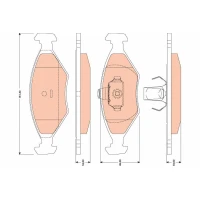 Brake pads for disc brakes