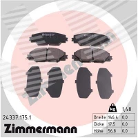 Brake pads for disc brakes