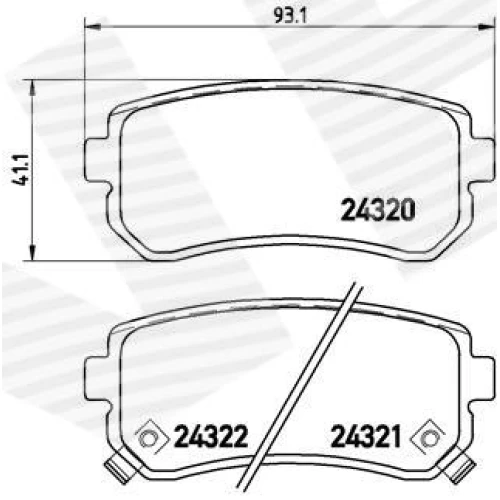 BRAKE PADS FOR DISC BRAKES - 0