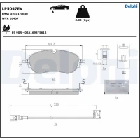 Brake pads for disc brakes