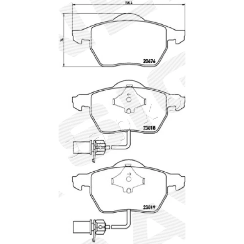 BRAKE PADS FOR DISC BRAKES - 1