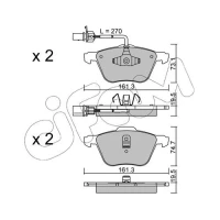 Brake pads for disc brakes