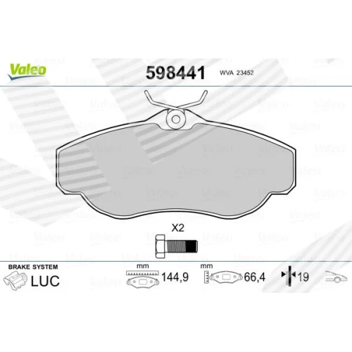 BRAKE PADS FOR DISC BRAKES - 0