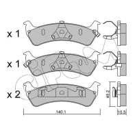 Brake pads for disc brakes