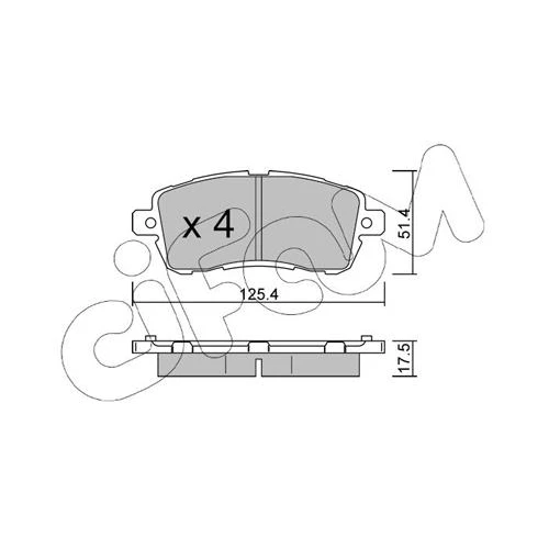 BRAKE PADS FOR DISC BRAKES - 0