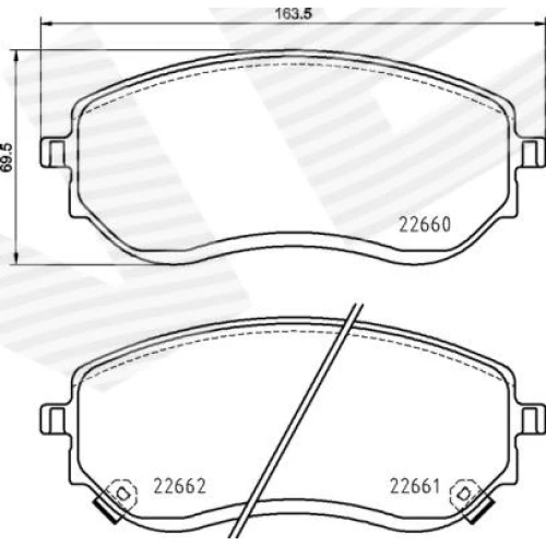 BRAKE PADS FOR DISC BRAKES - 0