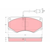 Brake pads for disc brakes