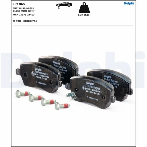 BRAKE PADS FOR DISC BRAKES - 1