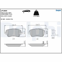 Brake pads for disc brakes