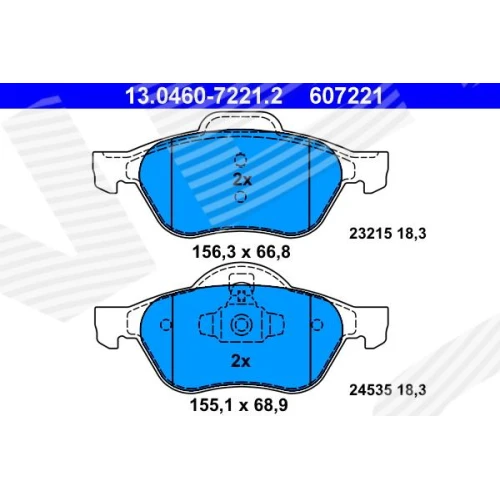 BRAKE PADS FOR DISC BRAKES - 0