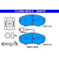 Brake pads for disc brakes