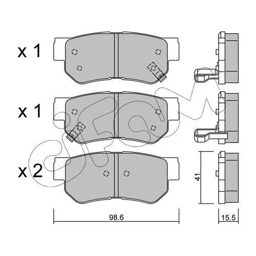 BRAKE PADS FOR DISC BRAKES - 0