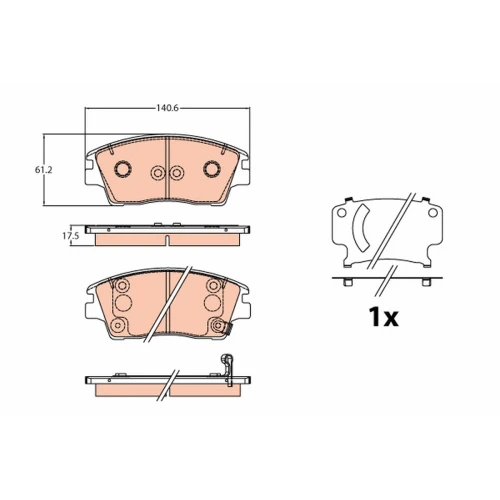 BRAKE PADS FOR DISC BRAKES - 0