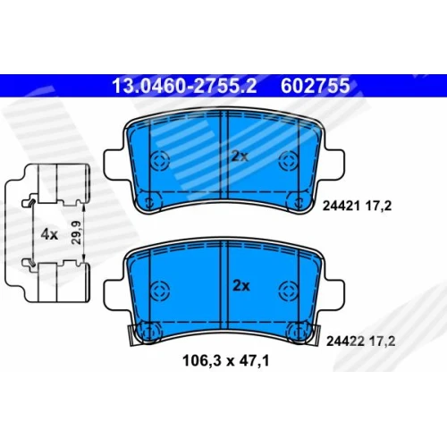 BRAKE PADS FOR DISC BRAKES - 0