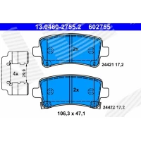 Brake pads for disc brakes