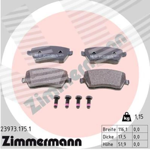 BRAKE PADS FOR DISC BRAKES - 0