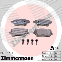 Brake pads for disc brakes