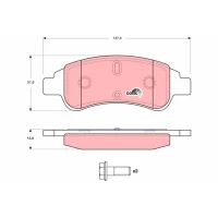 Brake pads for disc brakes