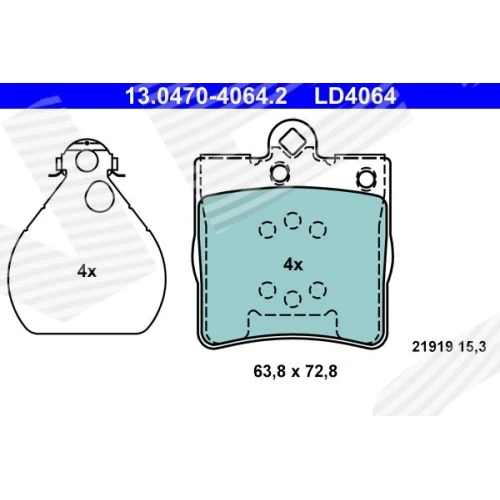 BRAKE PADS FOR DISC BRAKES - 0