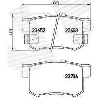 Brake pads for disc brakes