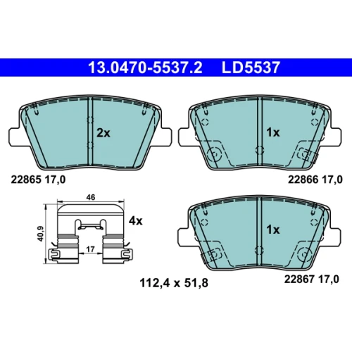 BRAKE PADS FOR DISC BRAKES - 0