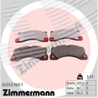 Brake pads for disc brakes