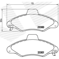 Brake pads for disc brakes