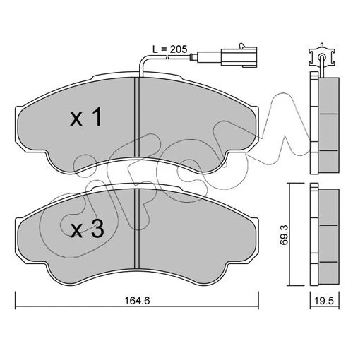 BRAKE PADS FOR DISC BRAKES - 0