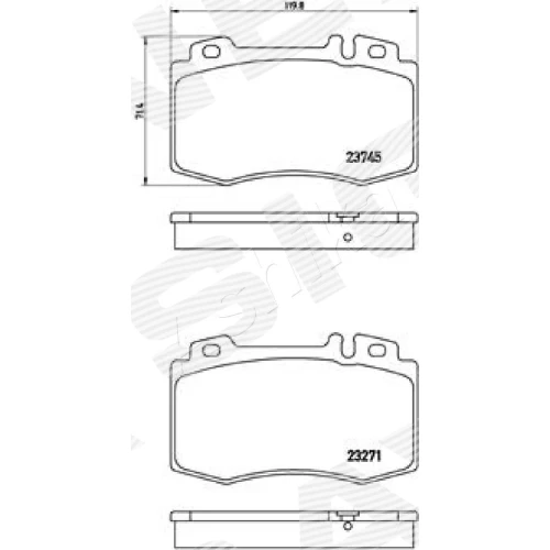 BRAKE PADS FOR DISC BRAKES - 1