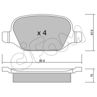 Brake pads for disc brakes