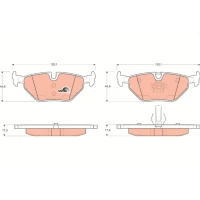 Brake pads for disc brakes